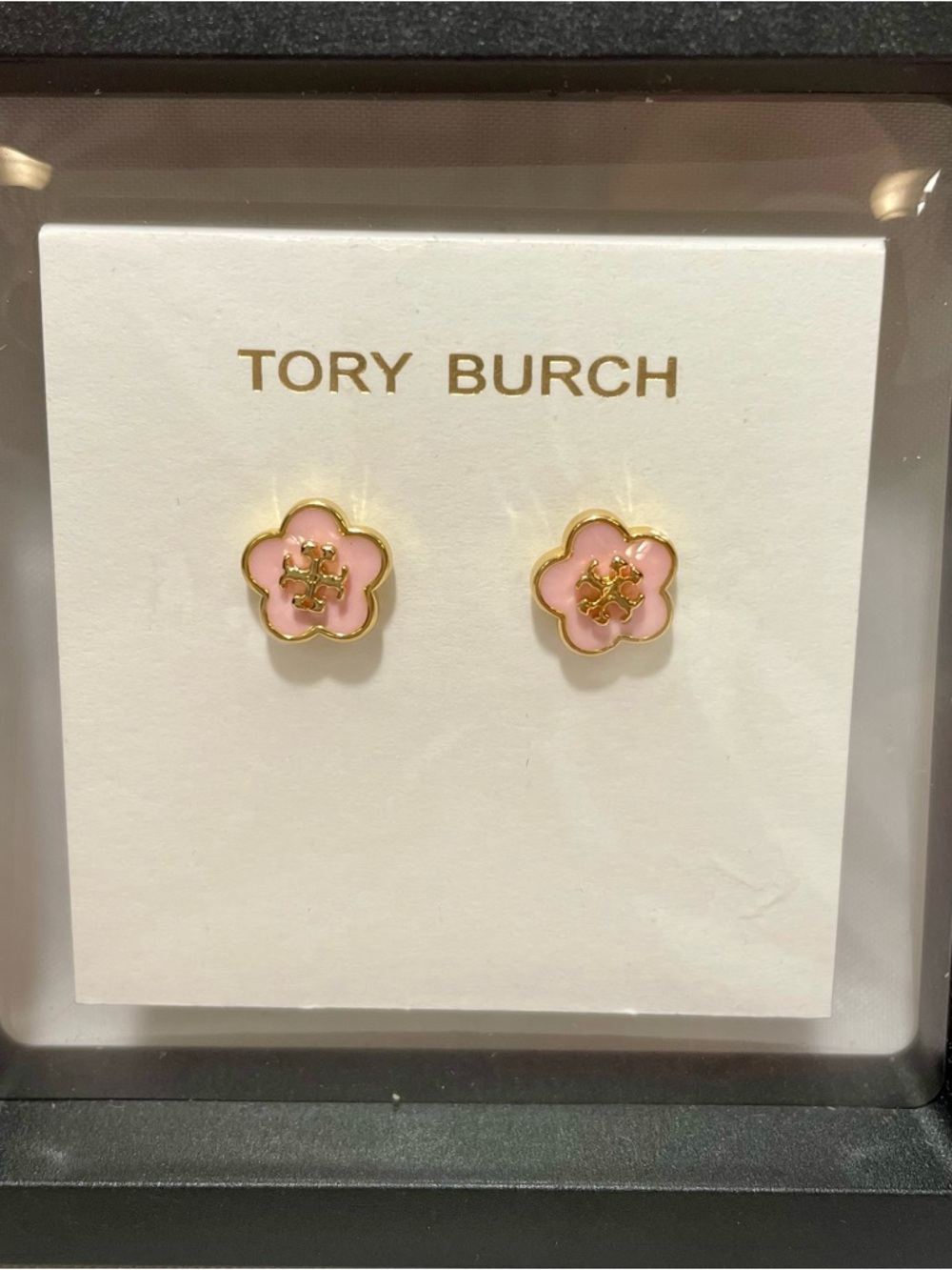 Tory Burch Kira Enamel Flower Stud Earrings, NWOT/NIP - Picture 9 of 9